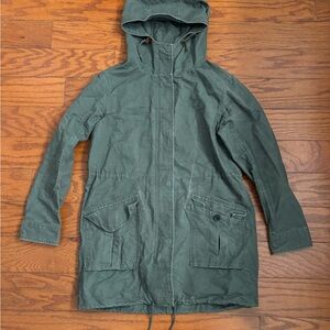 Abercrombie & Fitch Olive Hooded Field Jacket